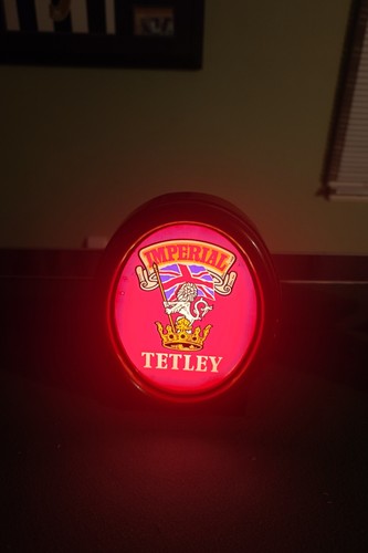 Tetley imperial beer pump - tetley, sign