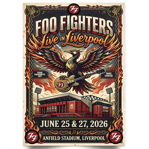 Foo fighters concert poster - poster, 25