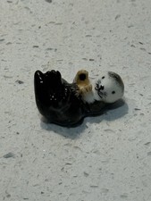 Ceramic Mini Otter Figurine