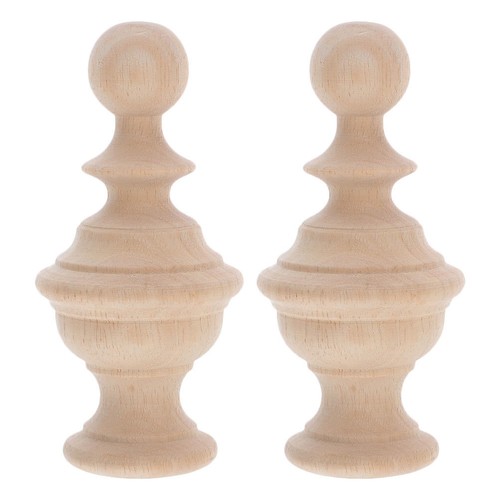 Pcs hardwood finials - 2,