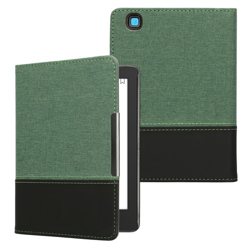 Slim leather canvas folio - pu,