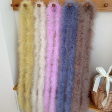 2 Meter Marabou Feather Boa Cuff Plush Strip Artificial Fur Stripe Decoration