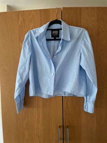 River island blue cropped - river,