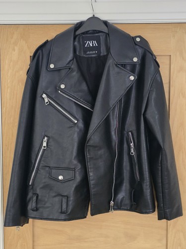 Zara faux leather biker - zara,