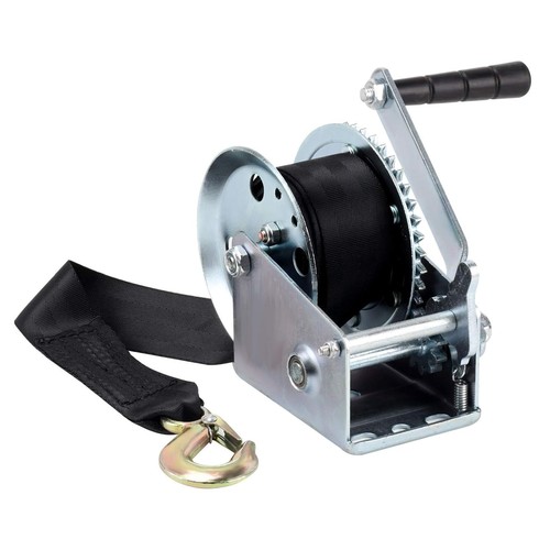 Trailer winch strap tow - winch,