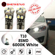 2X T10 White Error Free Side Light Bulbs For Audi A3 A4 A6 B6 B7 Q7 A8 8P S3 RS4