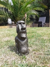 Stone Garden Easter Island Moai Head/Tiki Statue/Indoor Ornament/Hand Made 🌴🗿