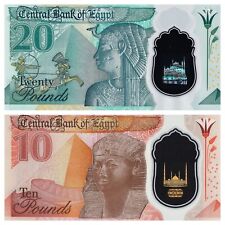 Egyptian 20 and 10 Pound