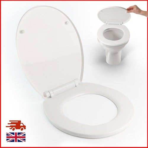 White soft close toilet seat - soft,