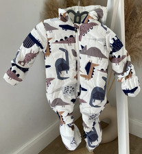 Baby Boys Dinosaur Snowsuit