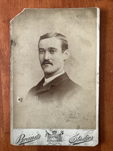 Man mustache cabinet card - man,