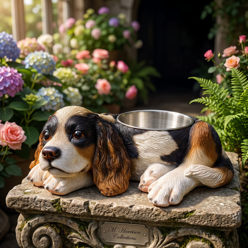 Puppy feeder dog - bowl, small