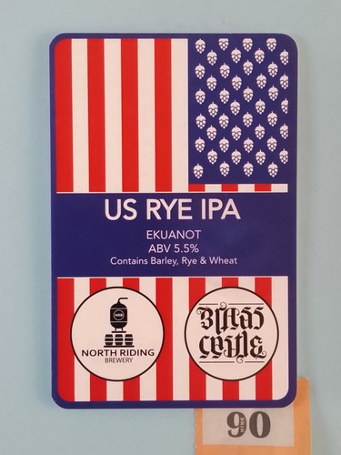 Beer pump clip badge north - badge,
