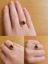 Clogau Gold Ring with Garnet