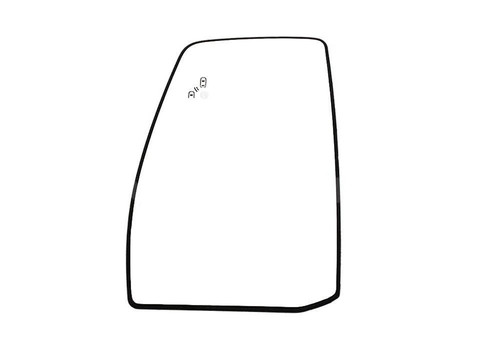 Left mirror glass - mirror, holder