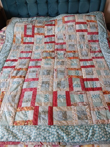 Hand crafted patchwork quilt - crafted,