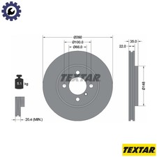 2x BRAKE DISC 92026503 FOR BMW