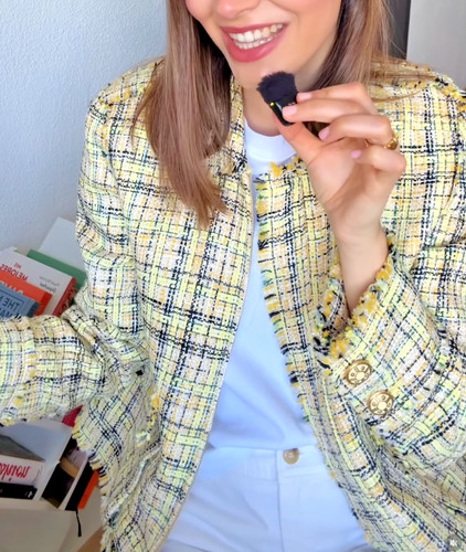 Zara yellow tweed check - tweed,
