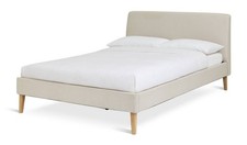Habitat Ren Small Double Bed Frame Cream Modern Minimalist Bedroom