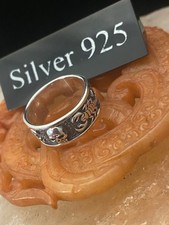 Silver Skull And Scorpion Band Ring