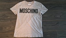 Moschino Milano Men's Grey T-Shirt L Short Sleeve