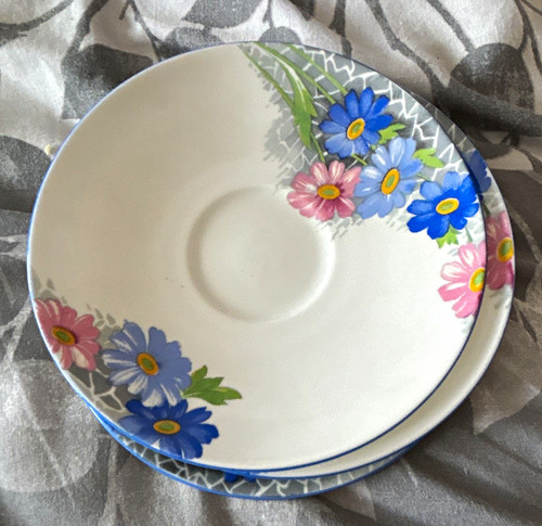 Shelley floral saucers - saucers, set