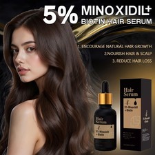 5% Minoxidil+Biotin for Hair Growth Serum & Hair loss regrowth for Men Women
