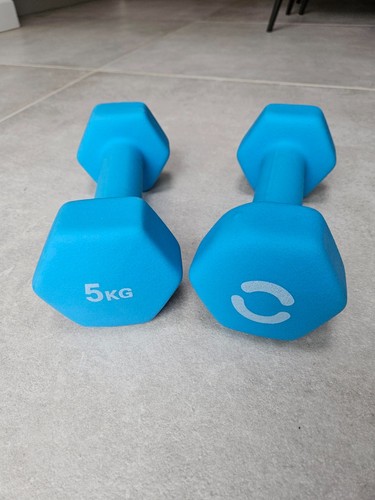 5kg neoprene coated dumbbells - neoprene,