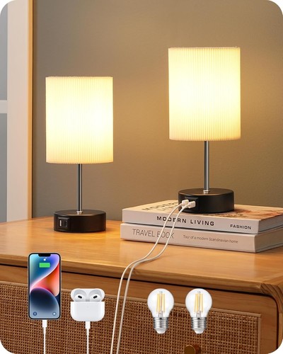 Bedside lamps pack touch - lamps, pack,