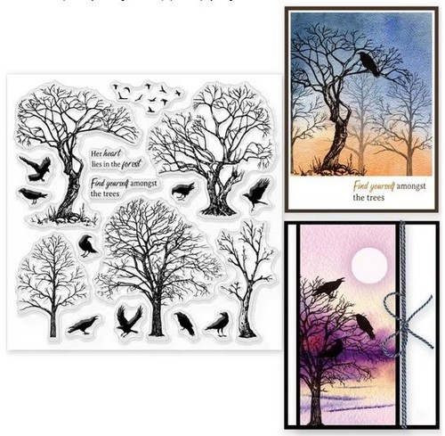 Raven forest silicone - raven, clear