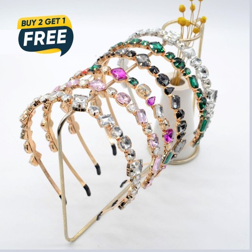 Full jewel headband - 3x, elegant