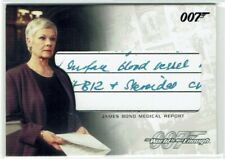 James Bond The Complete Prop Relic Card RC2 James Bond Medical Report 