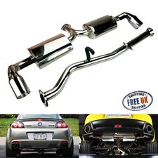 Stainless Steel Chrome Performance Cat Back Exhaust Muffler For 03-12 Mazda RX8