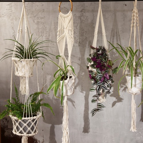 Macrame pot holder - pot,