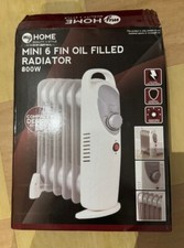 Mini Oil Filled Radiator Portable Heater  6 Fin 800W Thermostat 