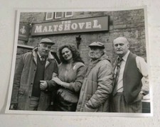 Emmerdale The Maltshovel Black & White Cast Photo Picture