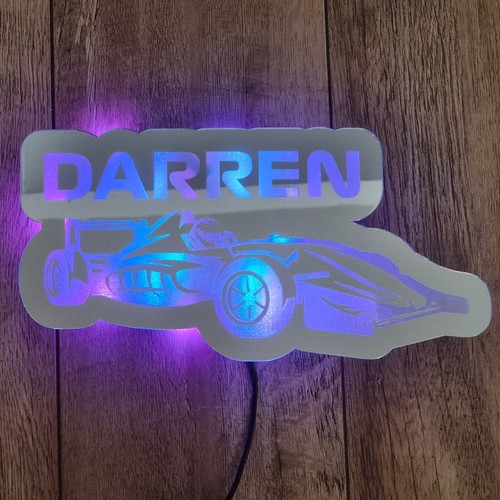 Race car rainbow led - race, light