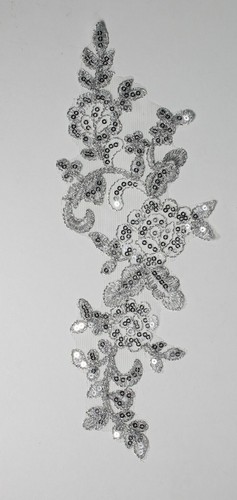 Floral lace applique - x,