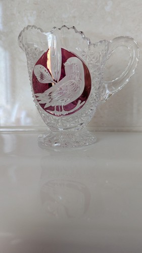 Hofbauer red bird crystal jug - bird,