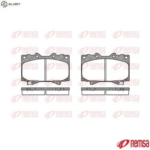 Brake pad set - set,