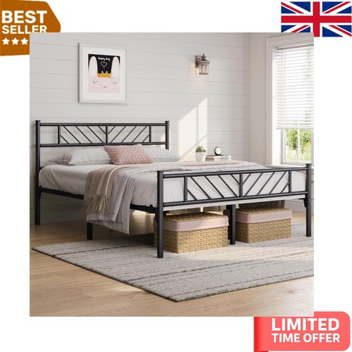 Chic black king bed frame - chic,