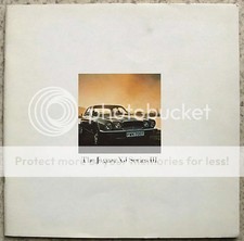 JAGUAR XJ SERIES III LF Car Sales Brochure c1979