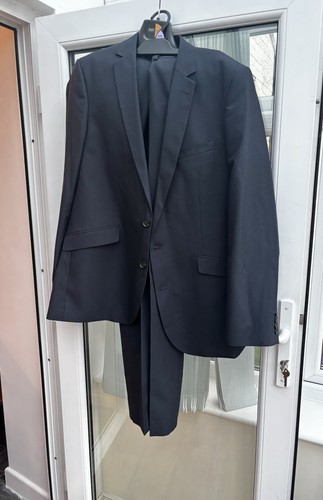 Men black trouser suit - f&f,