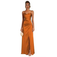 Satin Bridesmaid Dresses Long