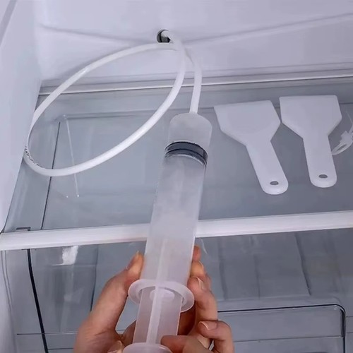 Refrigerator drain cleaning - drain,