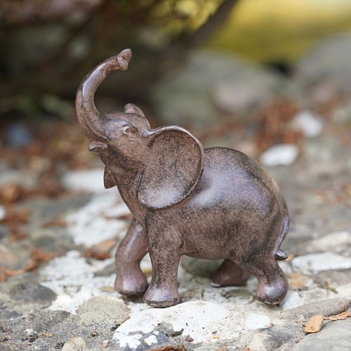 Elephant resin statue figurine - resin,