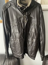 RED HERRING @ DEBENHAMS Brown FAUX LEATHER BIKER STYLE JACKET SZ - XXL