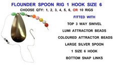 SEA FISHING FLOUNDER SPOON RIG