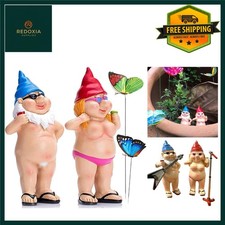 Funny naked garden gnome - funny,
