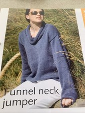 Knitting Pattern Funnel Neck